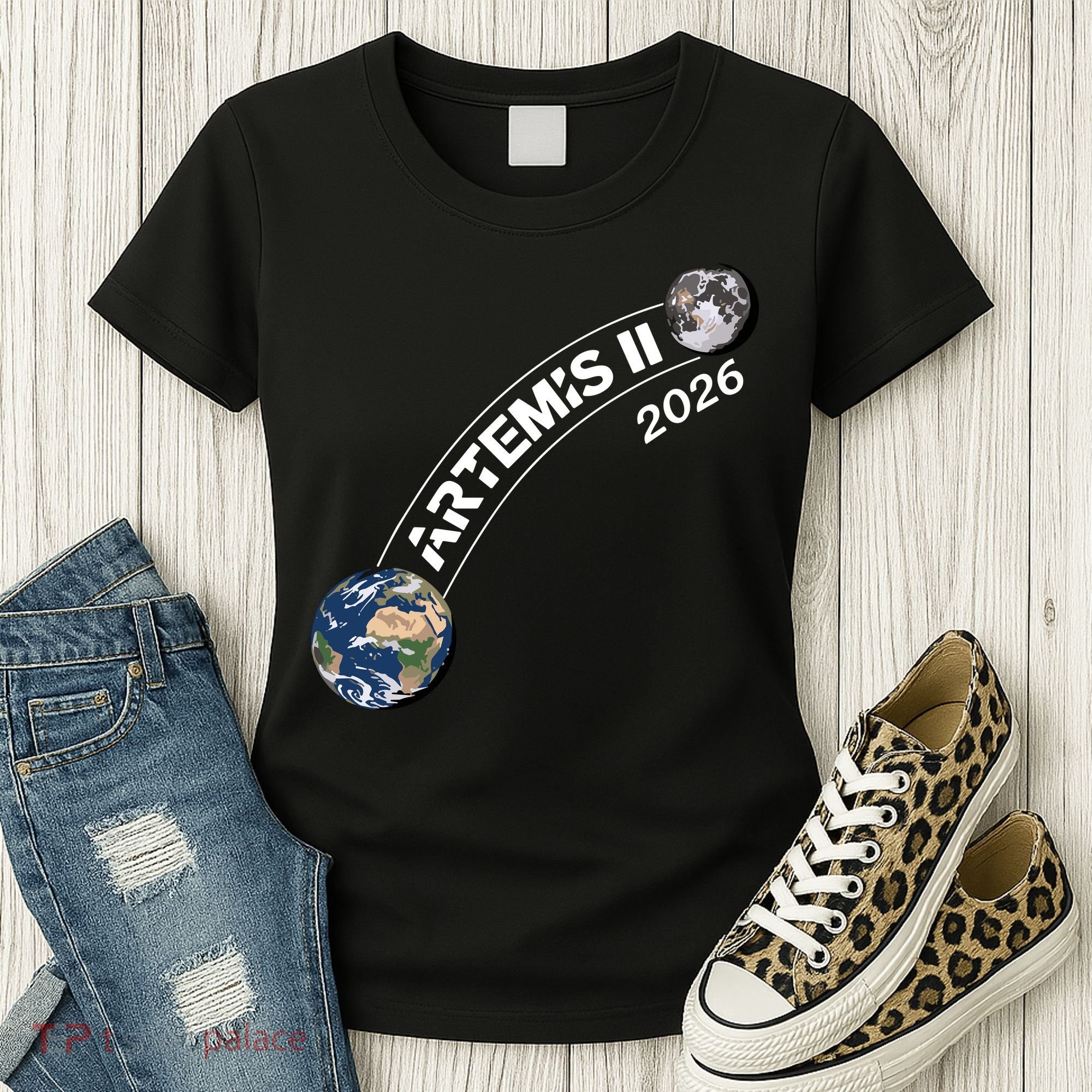 Artemis 11 2026 Back To The Moon Logo Women's T-Shirt