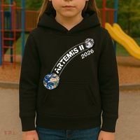 Artemis 11 2026 Back To The Moon Logo Kids Hoodie thumb 3