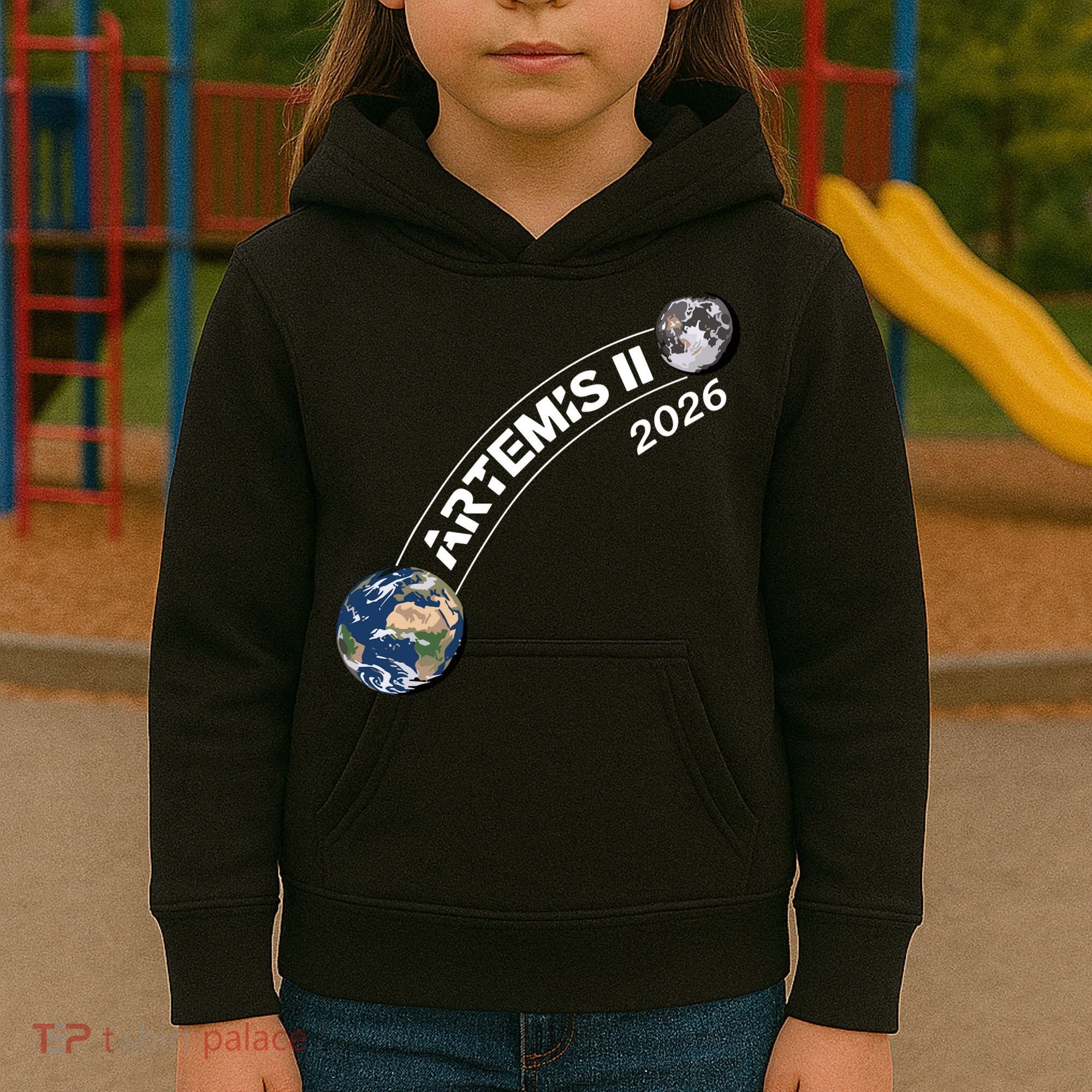 Artemis 11 2026 Back To The Moon Logo Kids Hoodie