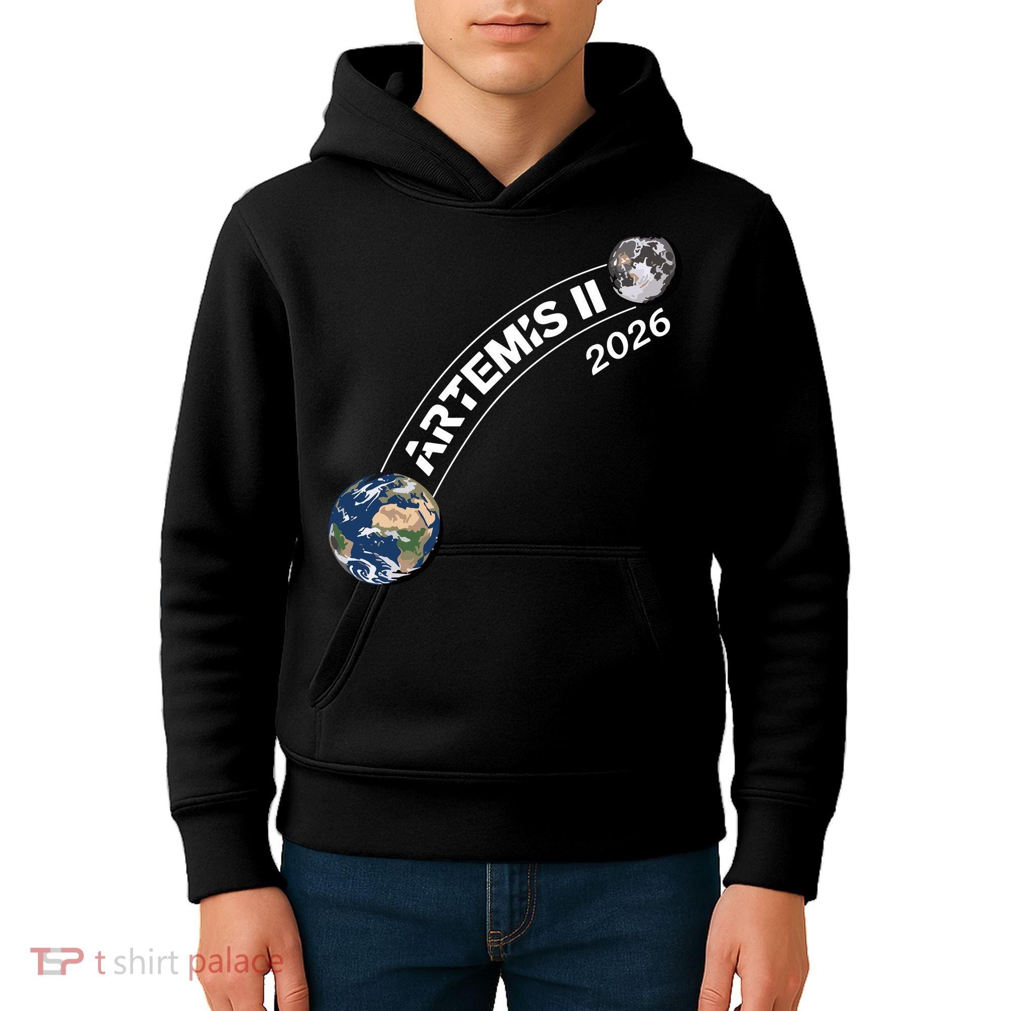 Artemis 11 2026 Back To The Moon Logo Kids Hoodie