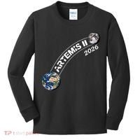 Artemis 11 2026 Back To The Moon Logo Kids Long Sleeve Shirt thumb 0
