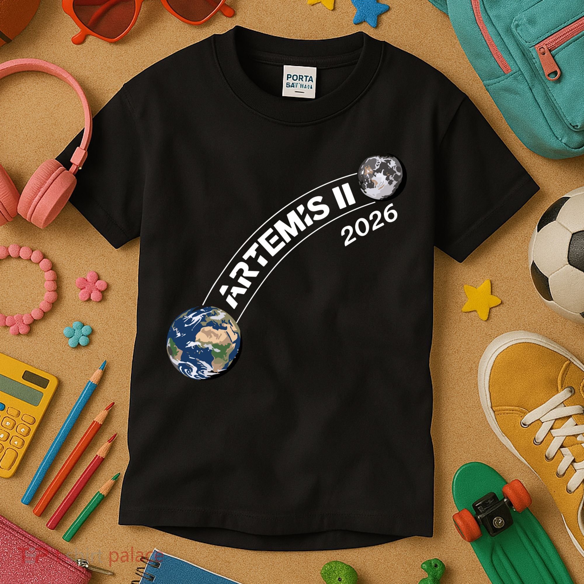 Artemis 11 2026 Back To The Moon Logo Kids T-Shirt