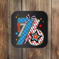 America 1776 4th Of July Retro 80s Style Coaster thumb 0