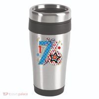 America 1776 4th Of July Retro 80s Style 16oz Travel Tumbler thumb 0