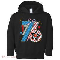 America 1776 4th Of July Retro 80s Style Toddler Hoodie thumb 0