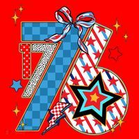 America 1776 4th Of July Retro 80s Style Santa Hat thumb 1