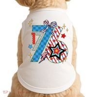 America 1776 4th Of July Retro 80s Style Doggie Tank thumb 0