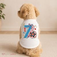 America 1776 4th Of July Retro 80s Style Doggie Tank thumb 2