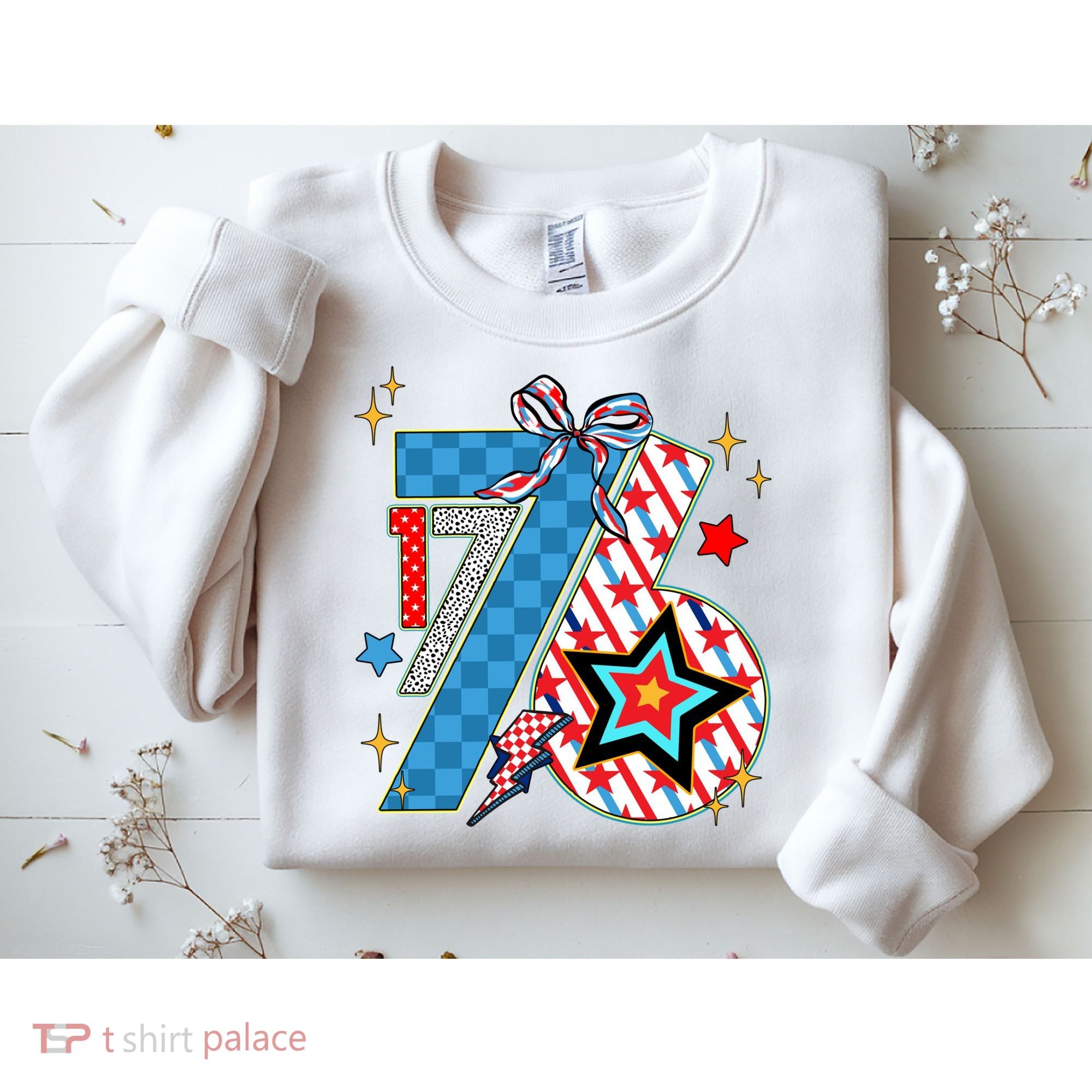 America 1776 4th Of July Retro 80s Style Sweatshirt