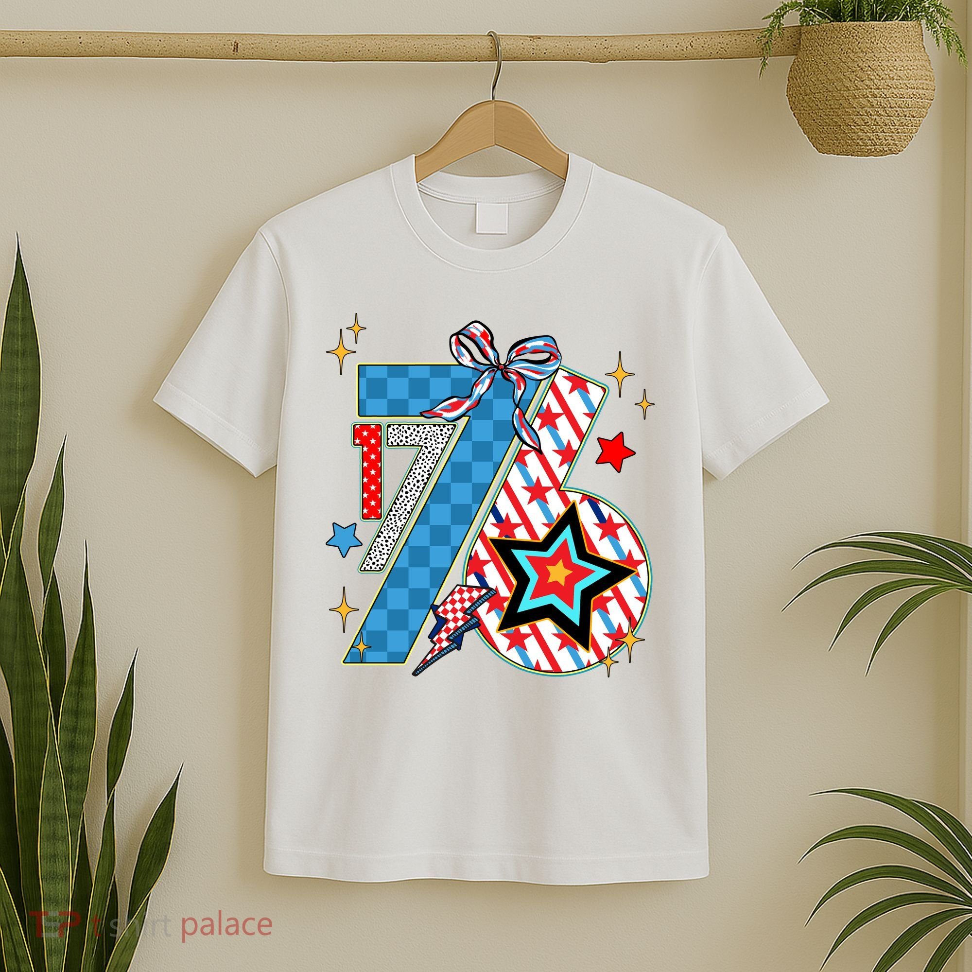 America 1776 4th Of July Retro 80s Style T-Shirt