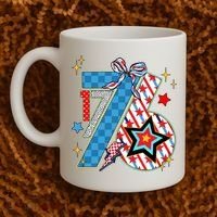 America 1776 4th Of July Retro 80s Style Coffee Mug thumb 2