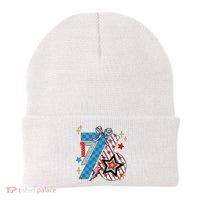America 1776 4th Of July Retro 80s Style Beanie thumb 0