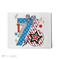 America 1776 4th Of July Retro 80s Style Mousepad thumb 0