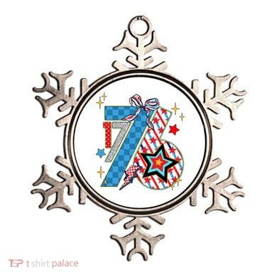 America 1776 4th Of July Retro 80s Style Ornament