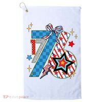 America 1776 4th Of July Retro 80s Style Golf Towel thumb 0
