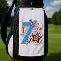 America 1776 4th Of July Retro 80s Style Golf Towel thumb 2