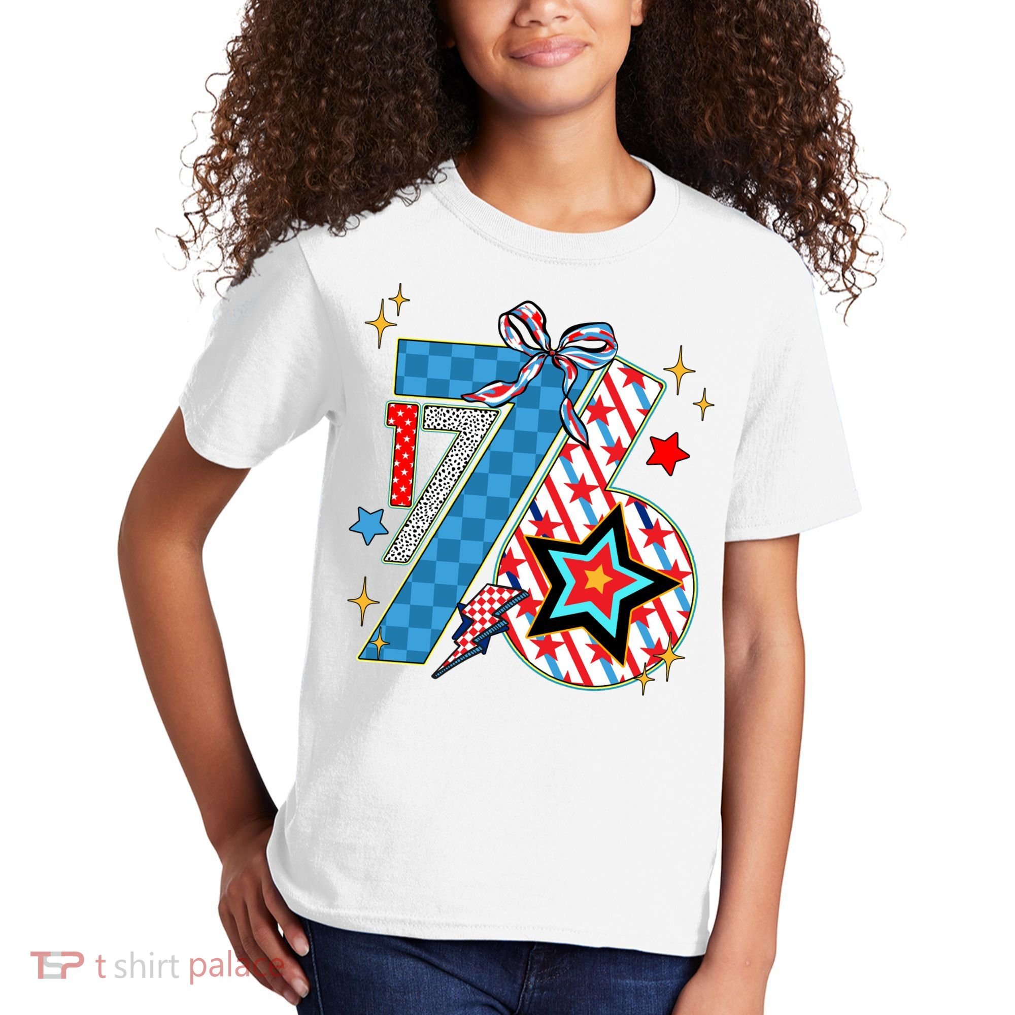 America 1776 4th Of July Retro 80s Style Kids T-Shirt