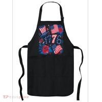 America 1776 4th Of July Independence Day Boho Flower Apron thumb 0