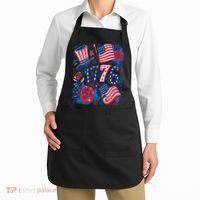 America 1776 4th Of July Independence Day Boho Flower Apron thumb 2