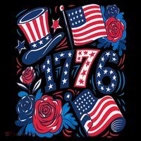 America 1776 4th Of July Independence Day Boho Flower Coffee Mug thumb 5