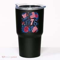 America 1776 4th Of July Independence Day Boho Flower Tumbler thumb 0