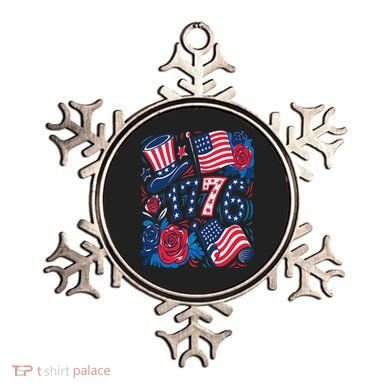 America 1776 4th Of July Independence Day Boho Flower Ornament