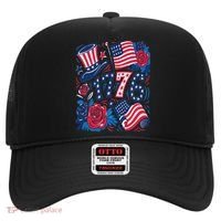 America 1776 4th Of July Independence Day Boho Flower Hat thumb 0