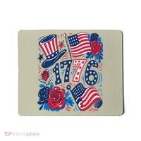 America 1776 4th Of July Independence Day Boho Flower Mousepad thumb 0