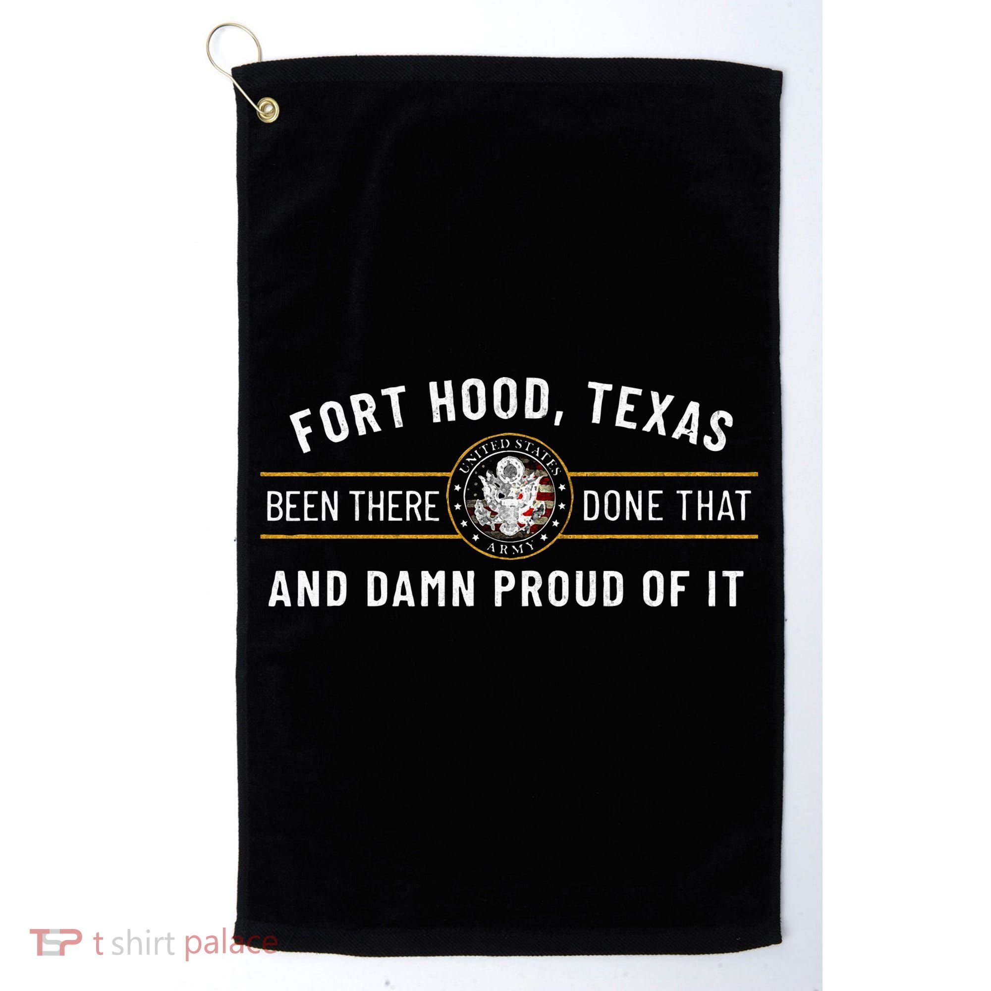 Army 1st Cavalry Division Fort Hood Texas Veteran Gift Golf Towel