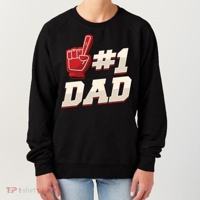 Athletic # 1 Dad Number 1 Father Dad FatherS Day Gift Women's Sweatshirt