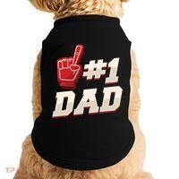Athletic # 1 Dad Number 1 Father Dad FatherS Day Gift Doggie Tank thumb 0