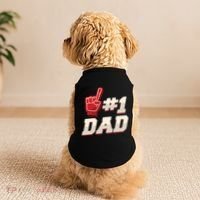 Athletic # 1 Dad Number 1 Father Dad FatherS Day Gift Doggie Tank thumb 2