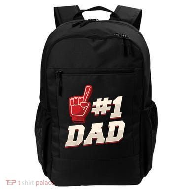 Athletic # 1 Dad Number 1 Father Dad FatherS Day Gift Backpack