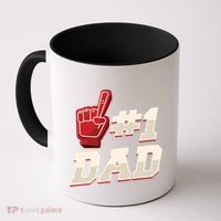 Athletic # 1 Dad Number 1 Father Dad FatherS Day Gift Coffee Mug thumb 0