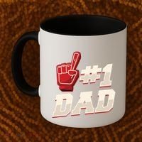 Athletic # 1 Dad Number 1 Father Dad FatherS Day Gift Coffee Mug thumb 2