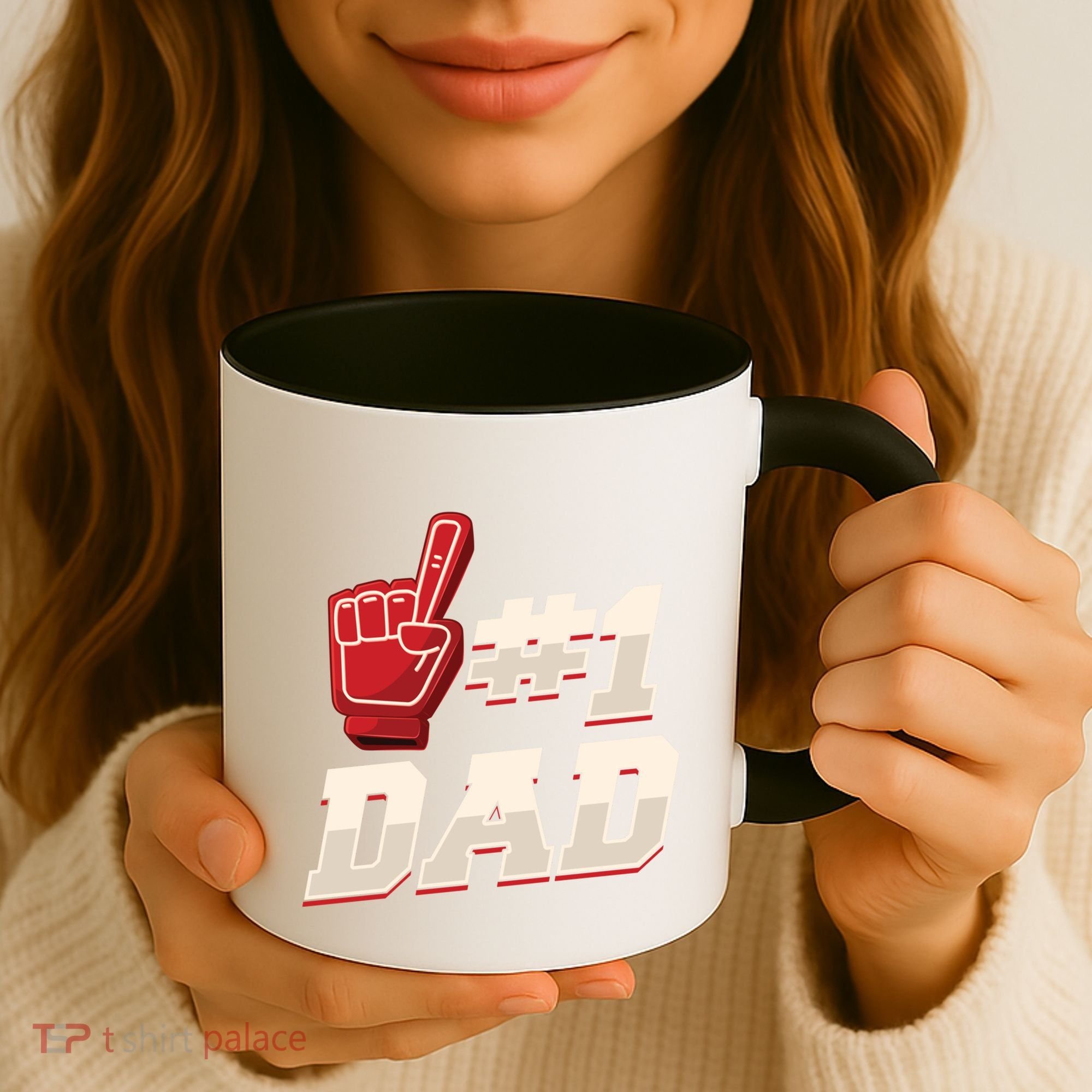 Athletic # 1 Dad Number 1 Father Dad FatherS Day Gift Coffee Mug