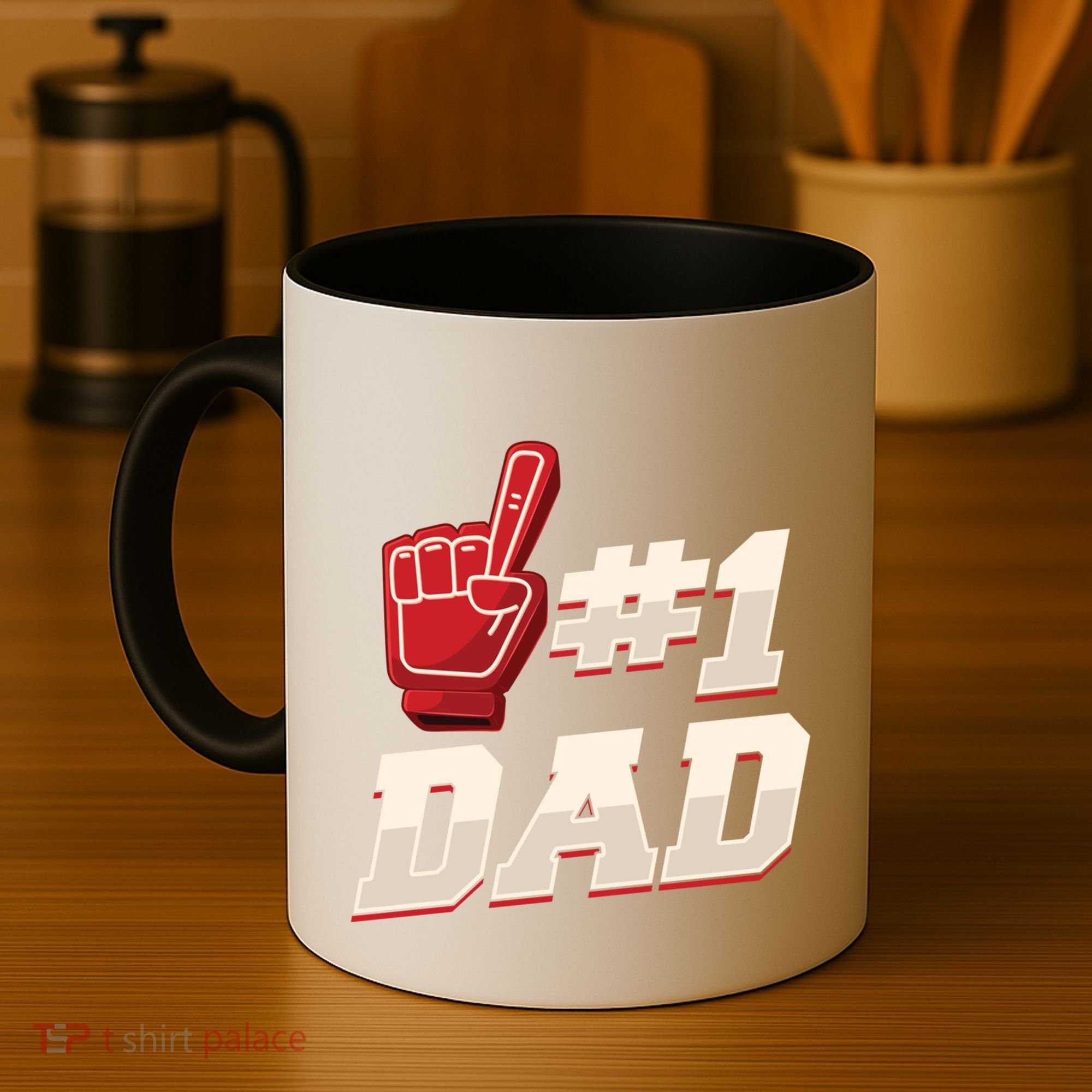 Athletic # 1 Dad Number 1 Father Dad FatherS Day Gift Coffee Mug