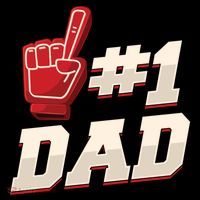 Athletic # 1 Dad Number 1 Father Dad FatherS Day Gift Coffee Mug thumb 5