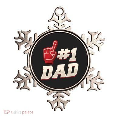 Athletic # 1 Dad Number 1 Father Dad FatherS Day Gift Ornament