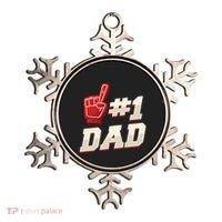 Athletic # 1 Dad Number 1 Father Dad FatherS Day Gift Ornament thumb 0