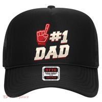 Athletic # 1 Dad Number 1 Father Dad FatherS Day Gift Hat thumb 0