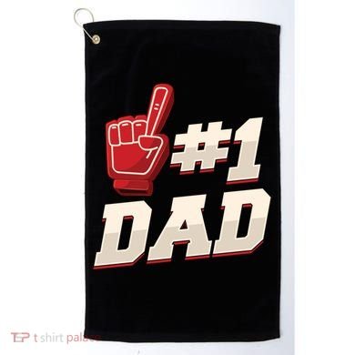 Athletic # 1 Dad Number 1 Father Dad FatherS Day Gift Golf Towel