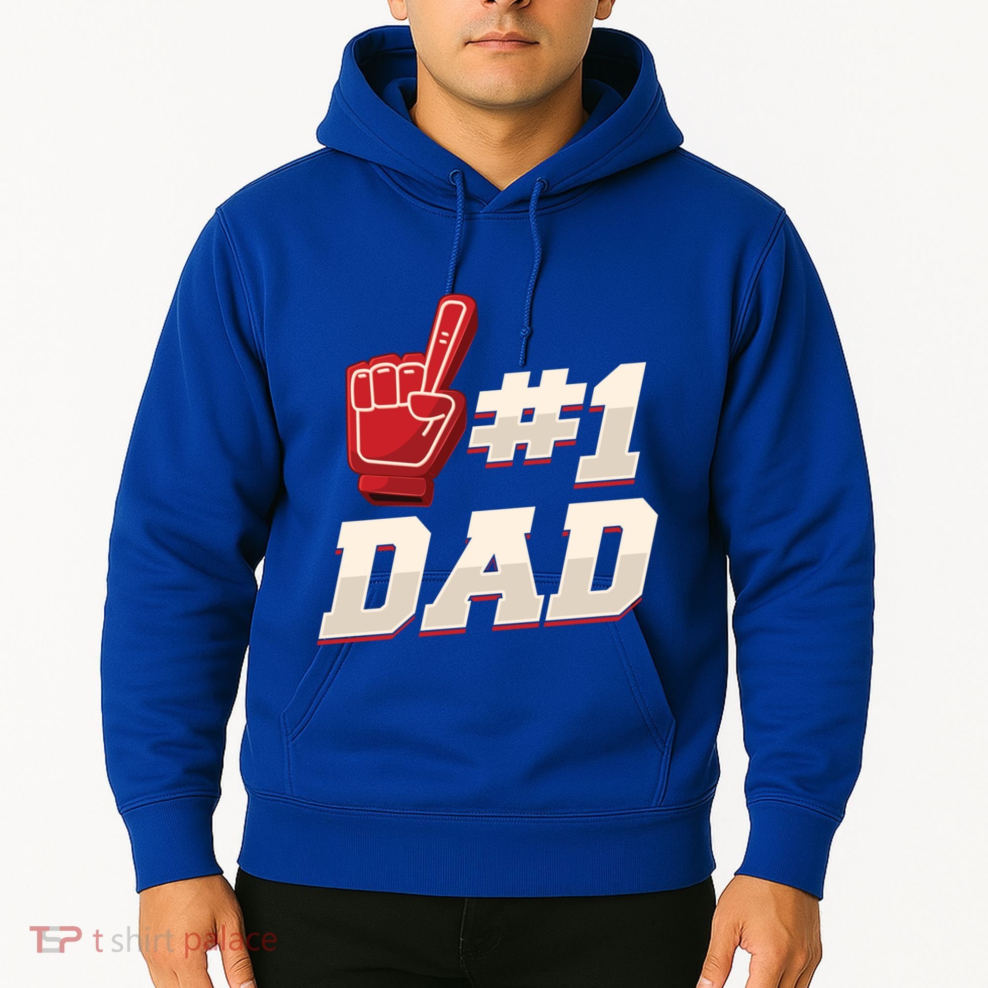 Athletic # 1 Dad Number 1 Father Dad FatherS Day Gift Hoodie