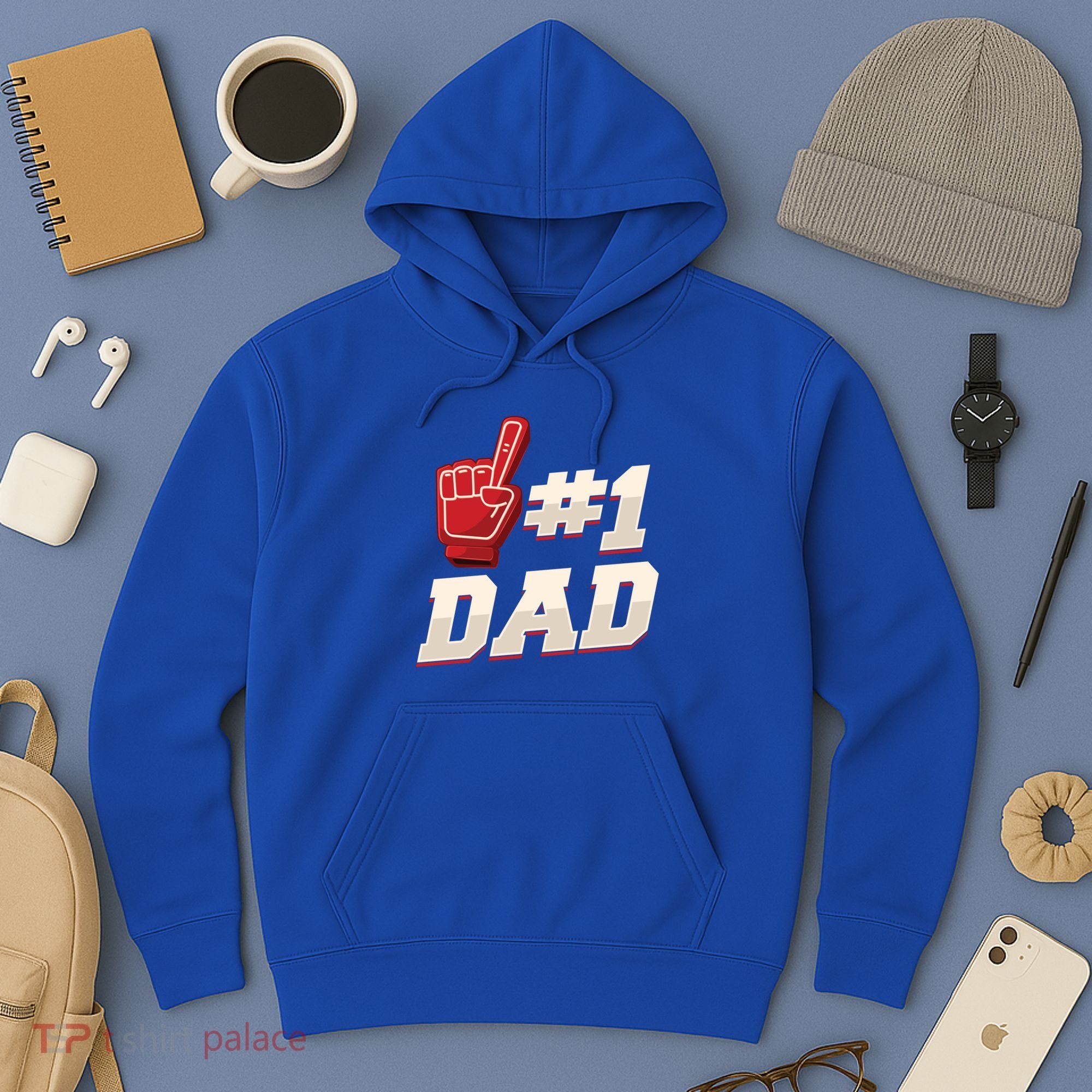 Athletic # 1 Dad Number 1 Father Dad FatherS Day Gift Hoodie