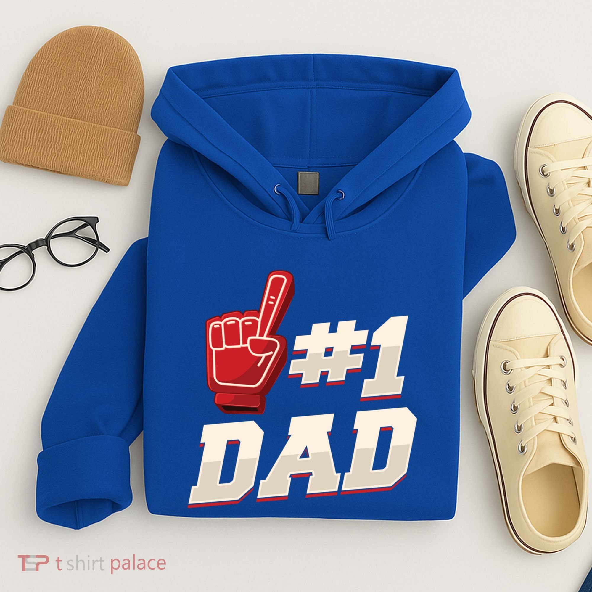 Athletic # 1 Dad Number 1 Father Dad FatherS Day Gift Hoodie