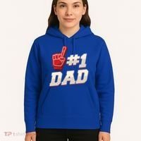 Athletic # 1 Dad Number 1 Father Dad FatherS Day Gift Hoodie thumb 5