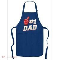 Athletic # 1 Dad Number 1 Father Dad FatherS Day Gift Apron thumb 0
