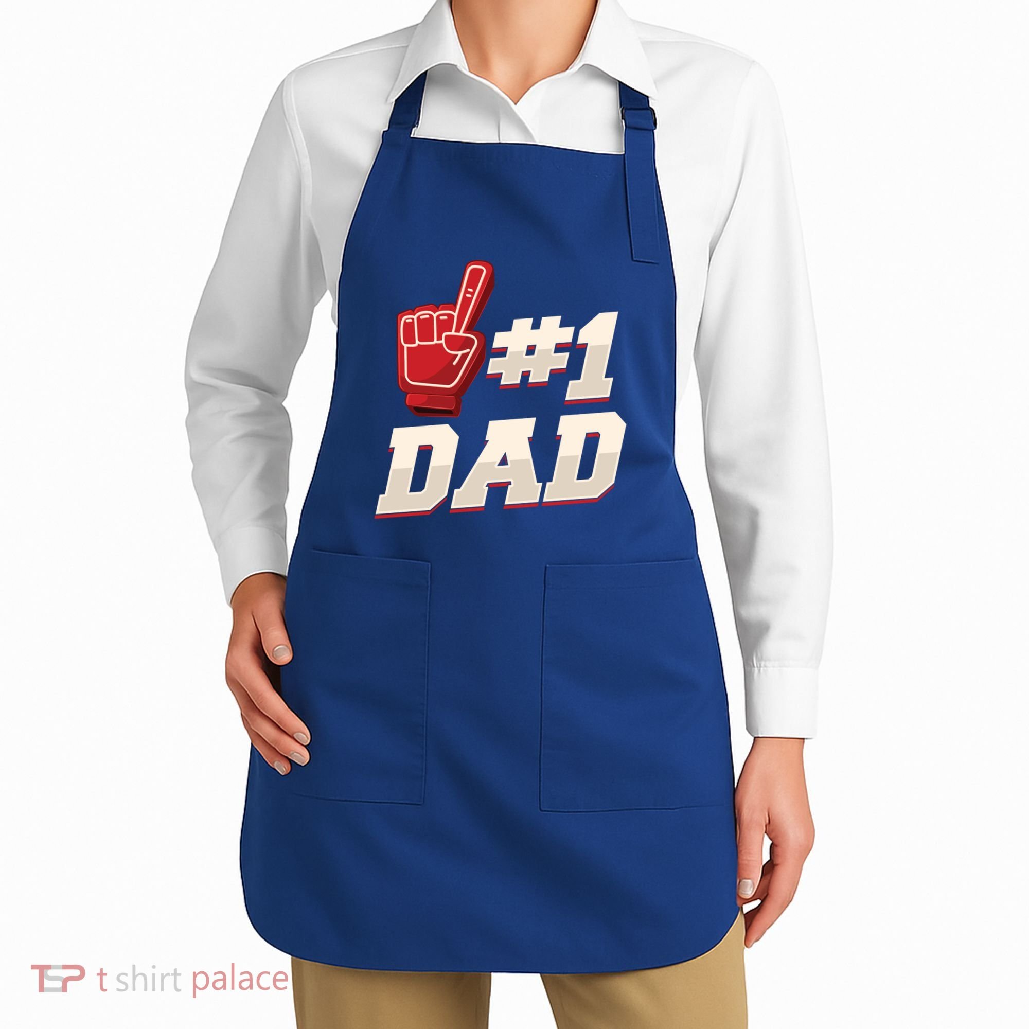 Athletic # 1 Dad Number 1 Father Dad FatherS Day Gift Apron