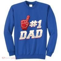 Athletic # 1 Dad Number 1 Father Dad FatherS Day Gift Sweatshirt thumb 0
