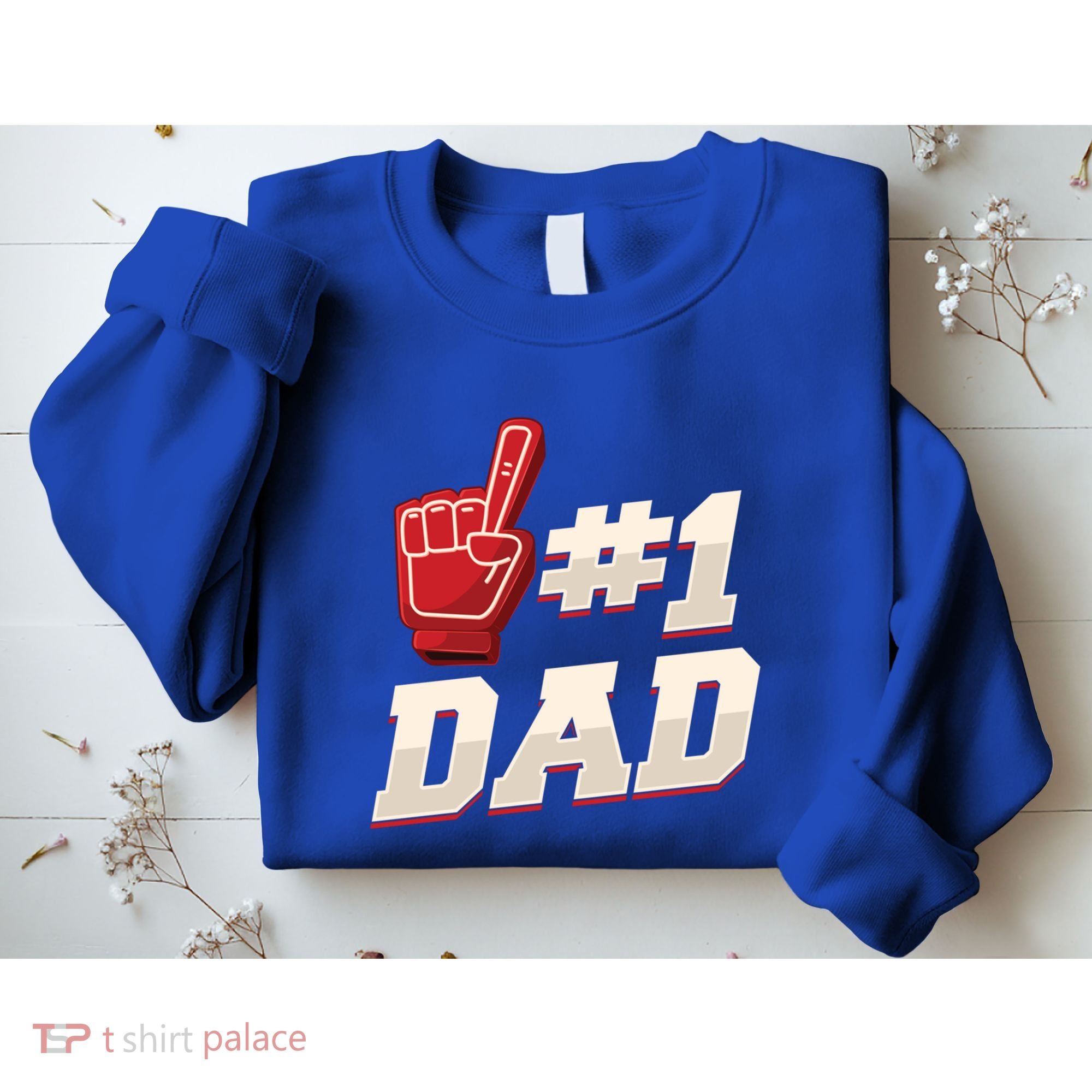 Athletic # 1 Dad Number 1 Father Dad FatherS Day Gift Sweatshirt